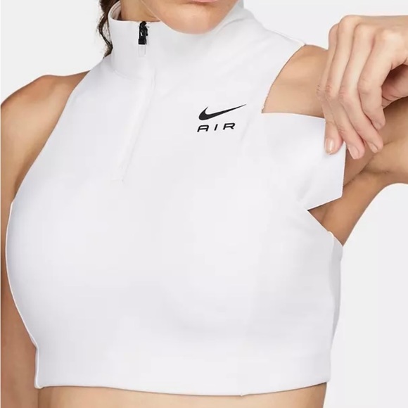 Nike *New With Tags* Air Women's Dri-FIT 1/2 Zip Sports Bra - Picture 3 of 8